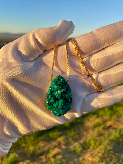Dioptase Pendant