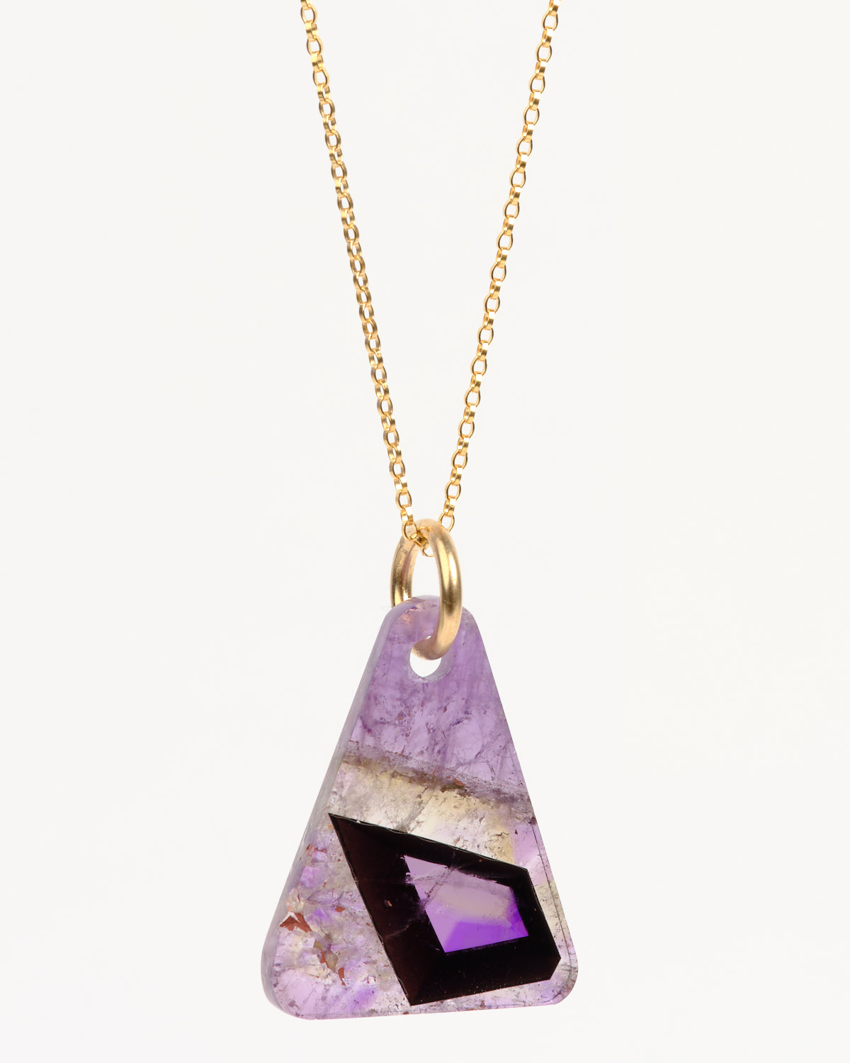 Amethyst (with Rare Crystal Inclusion) Pendant