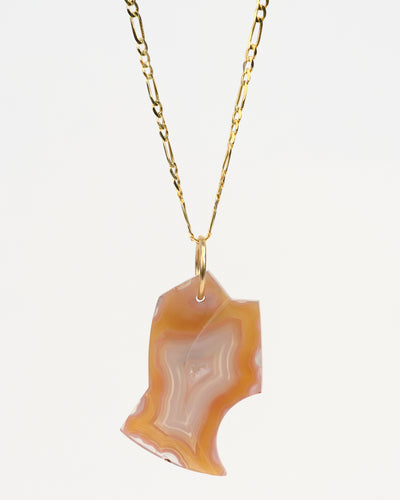 Laguna Agate Carved Pendant