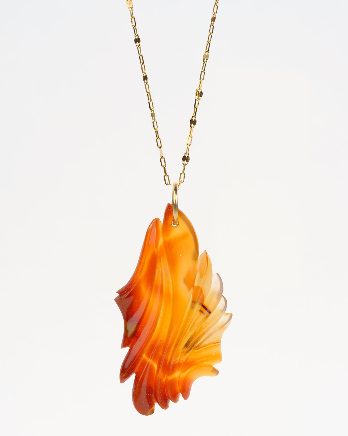 Carnelian Carved Pendant