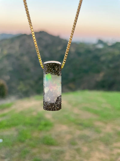 Ethiopian Opal in Matrix Pendant
