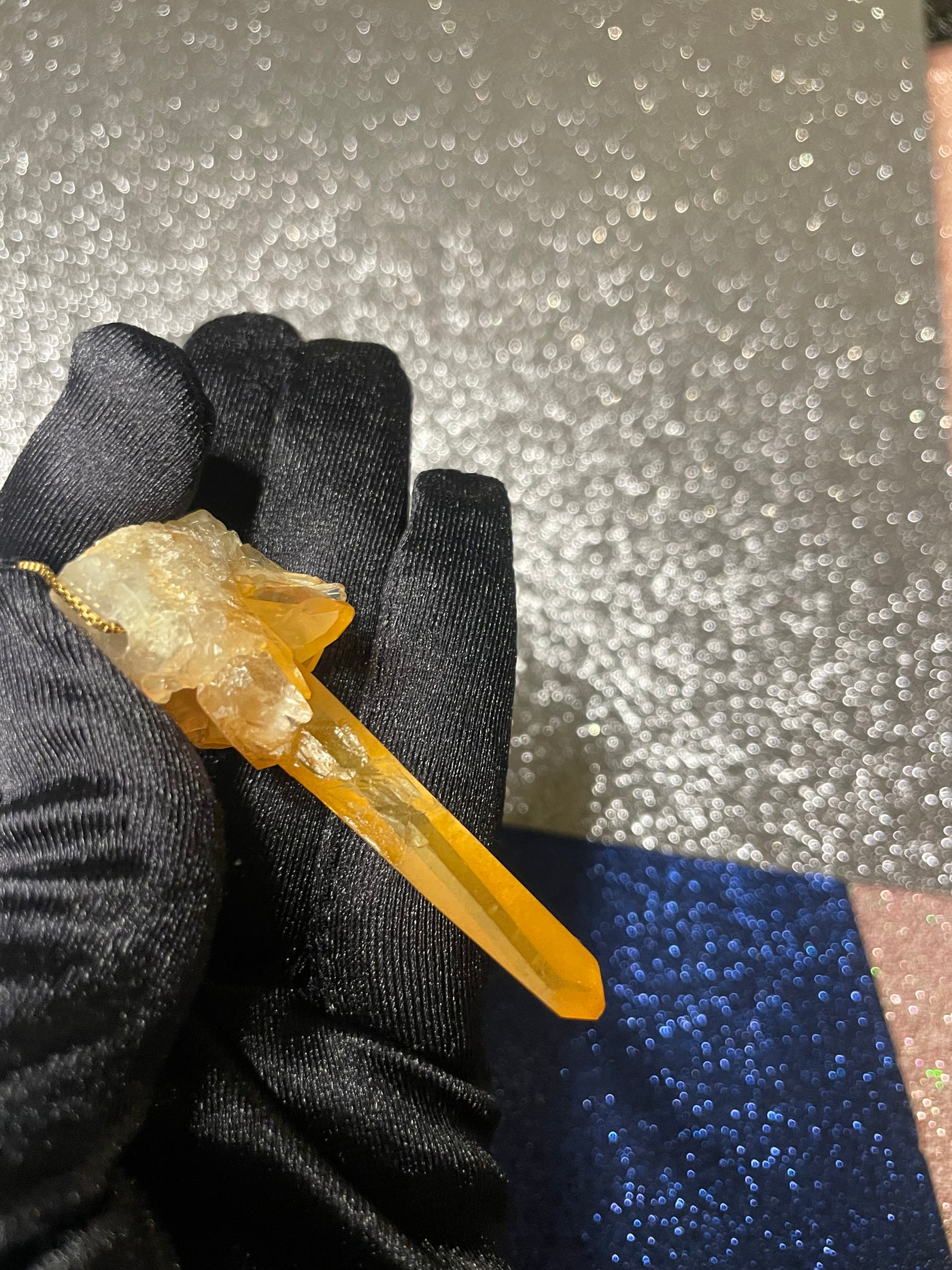 Tangerine Quartz Pendant