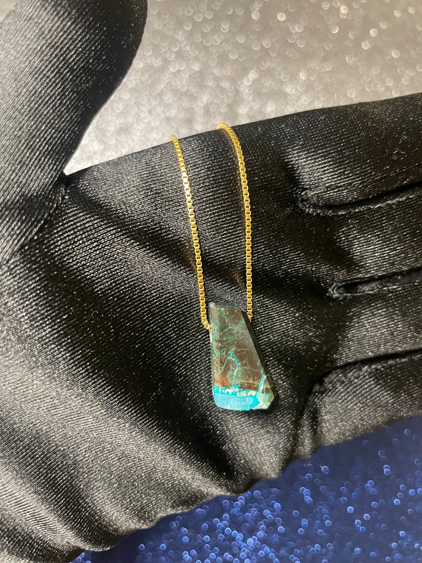 Chrysocolla & Malachite Pendant