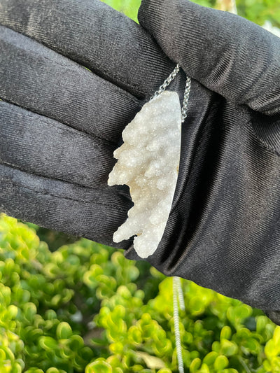 Druzy Coral Stalactite Pendant