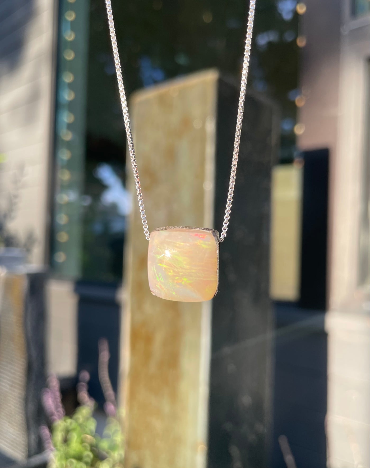 Ethiopian Opal in Matrix Pendant