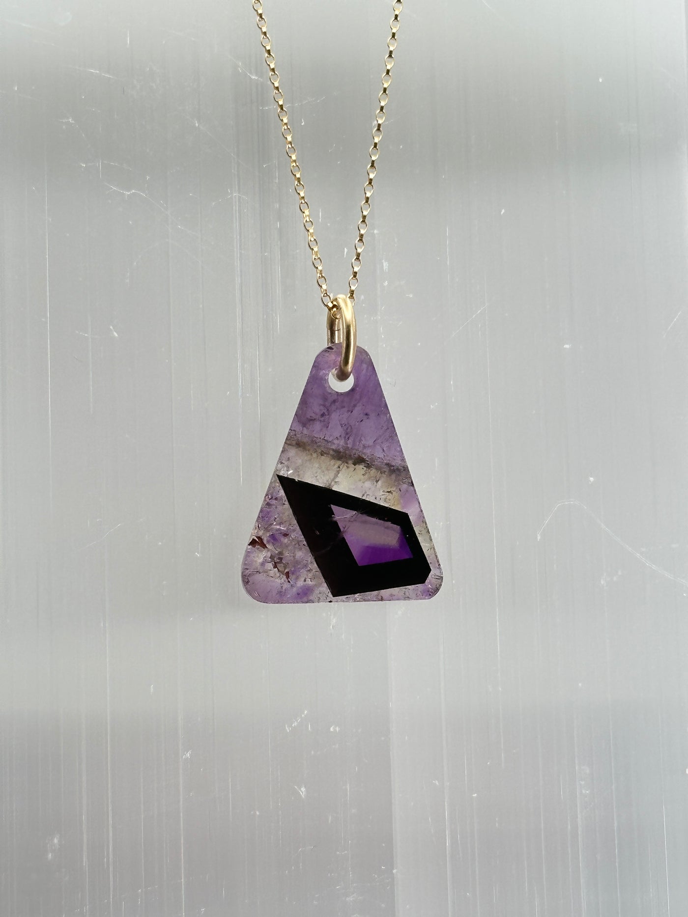 Amethyst (with Rare Crystal Inclusion) Pendant