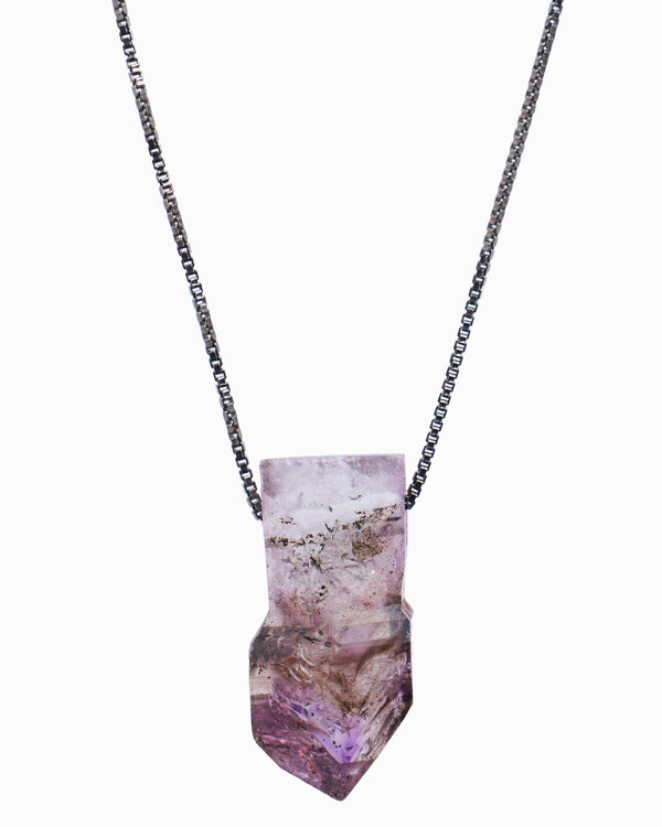 Amethyst crystal pendant