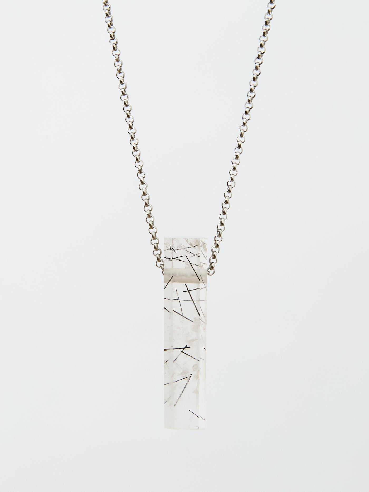 Tourmaline in Quartz Pendant
