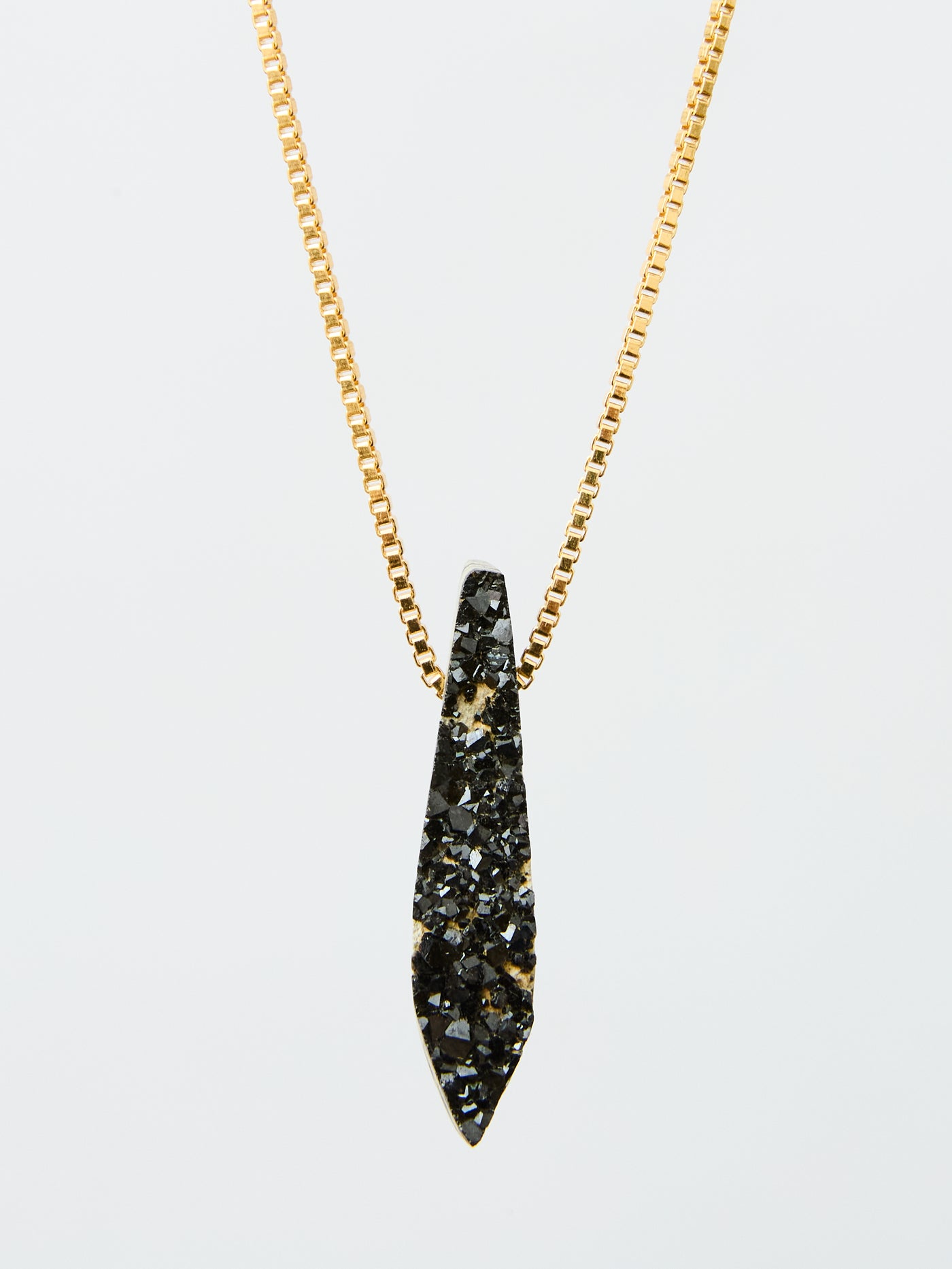 Black Garnet Pendant (Rare)