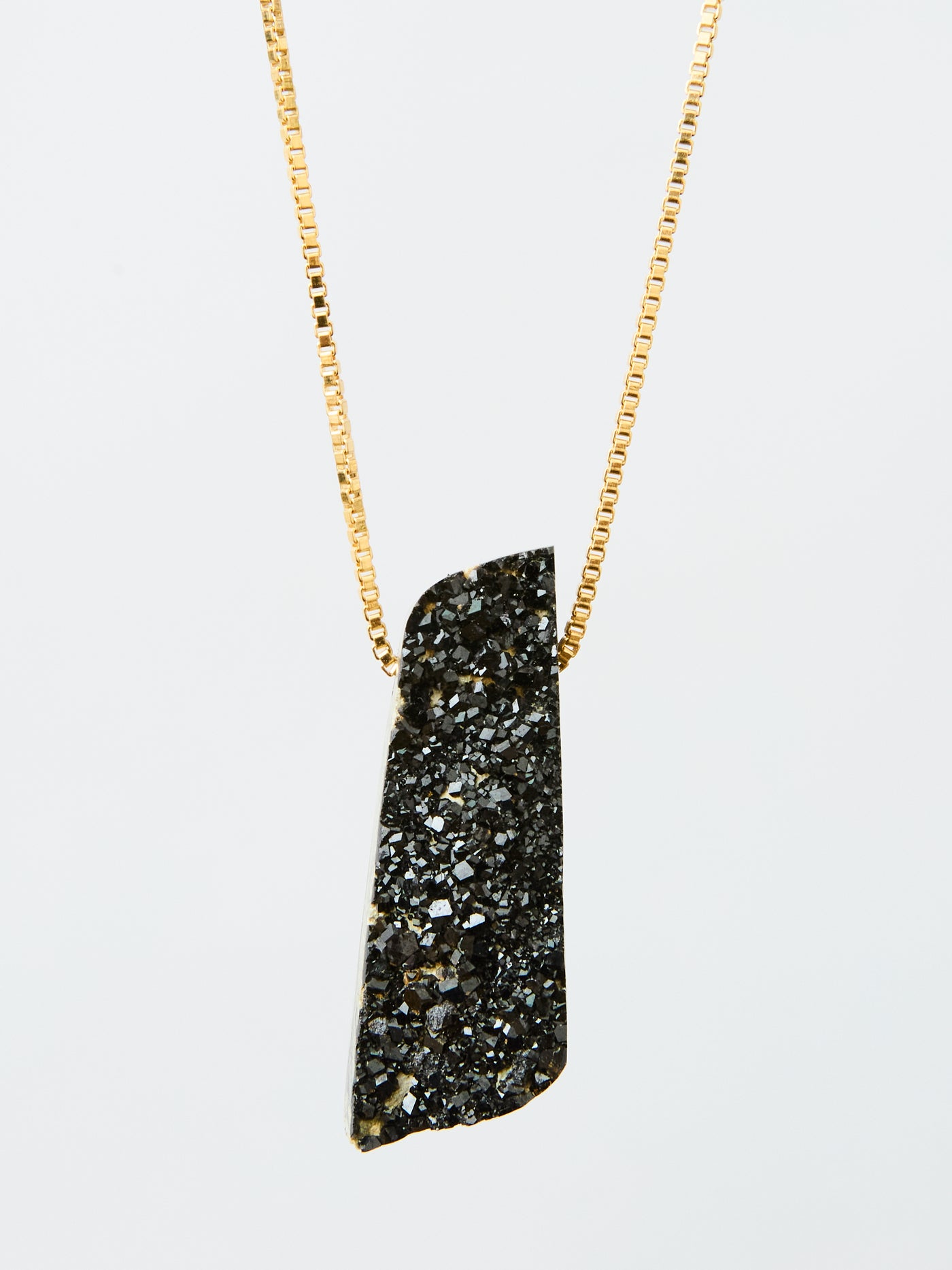 Black Garnet Pendant (Rare)