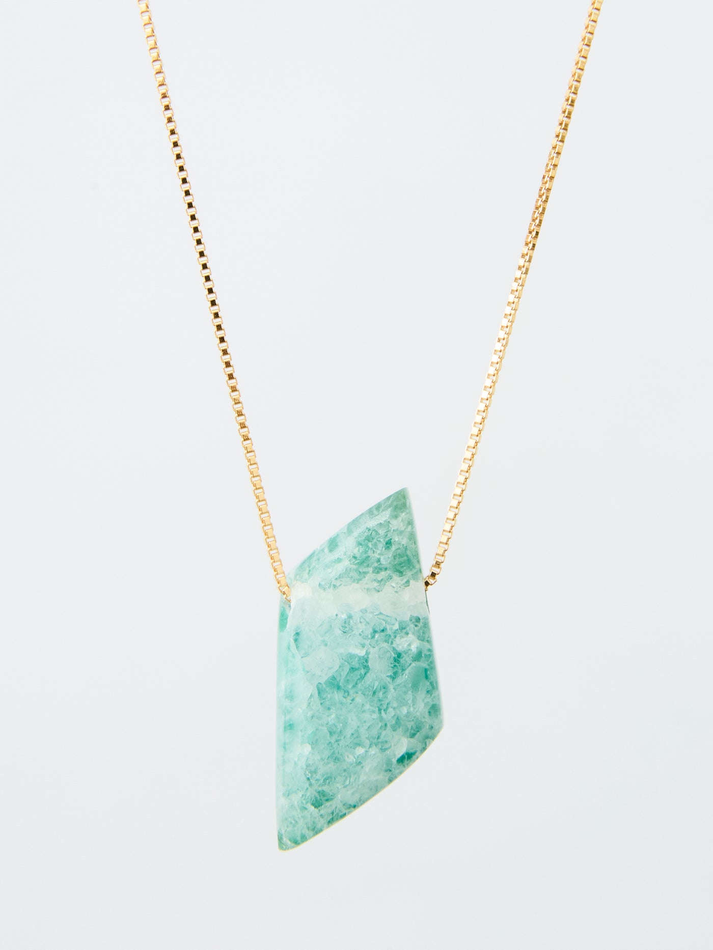 Druzy Chrysocolla Pendant