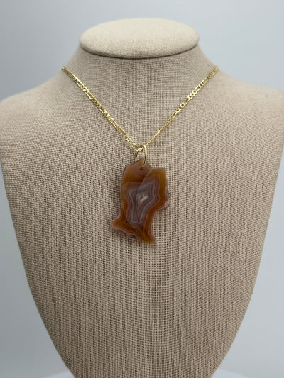 Laguna Agate Carved Pendant