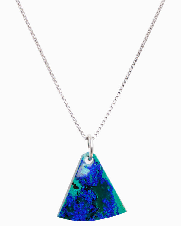 Malachite crystal pendant
