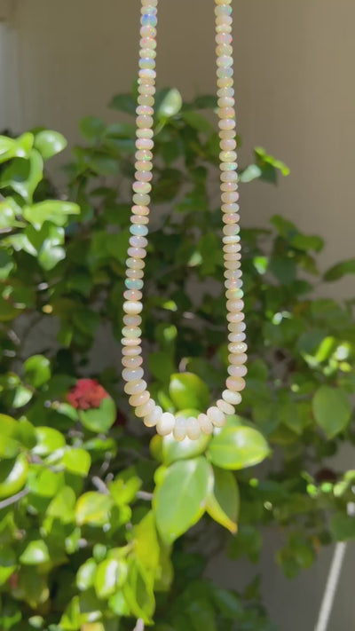 Opal on 14k Gold Necklace