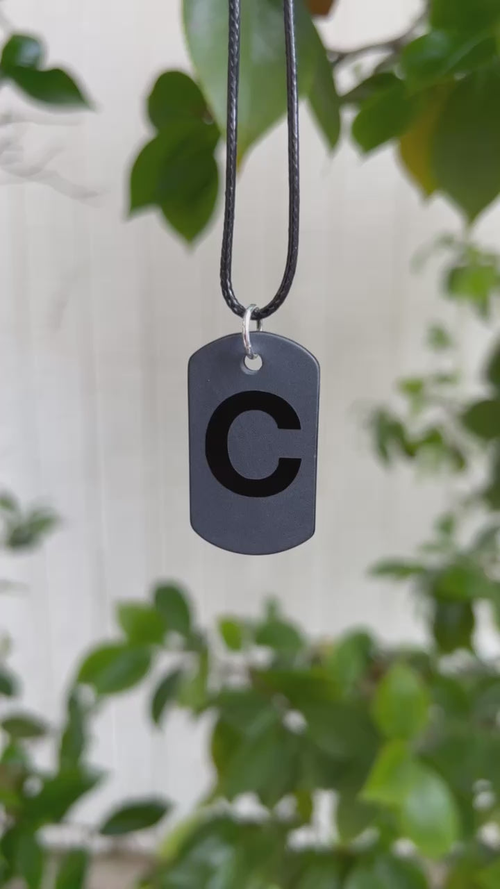Onyx Gloss "C" Pendant
