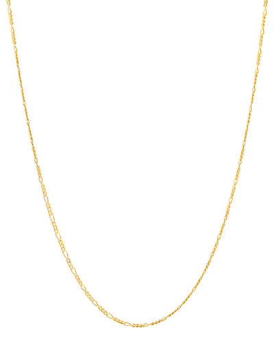 14k Figaro Yellow Gold Chain