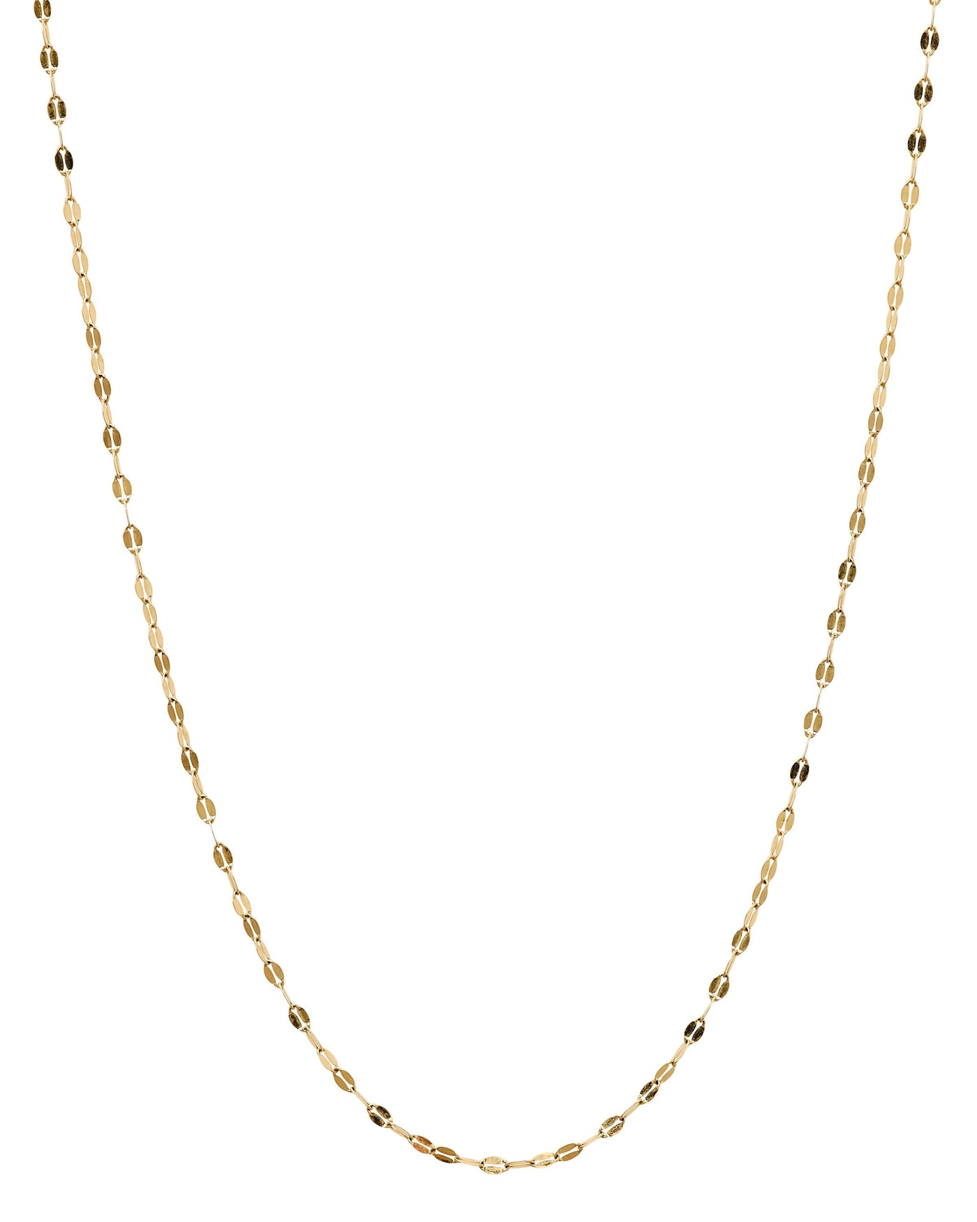 14k Yellow Gold Flower Chain