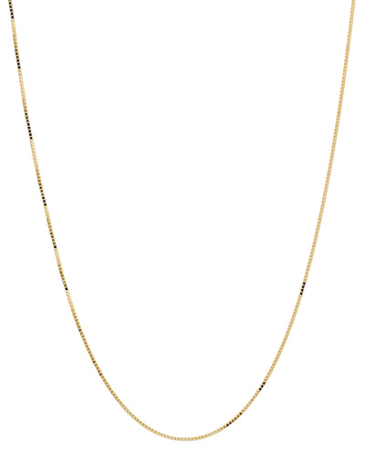 14k Yellow Gold Box Chain