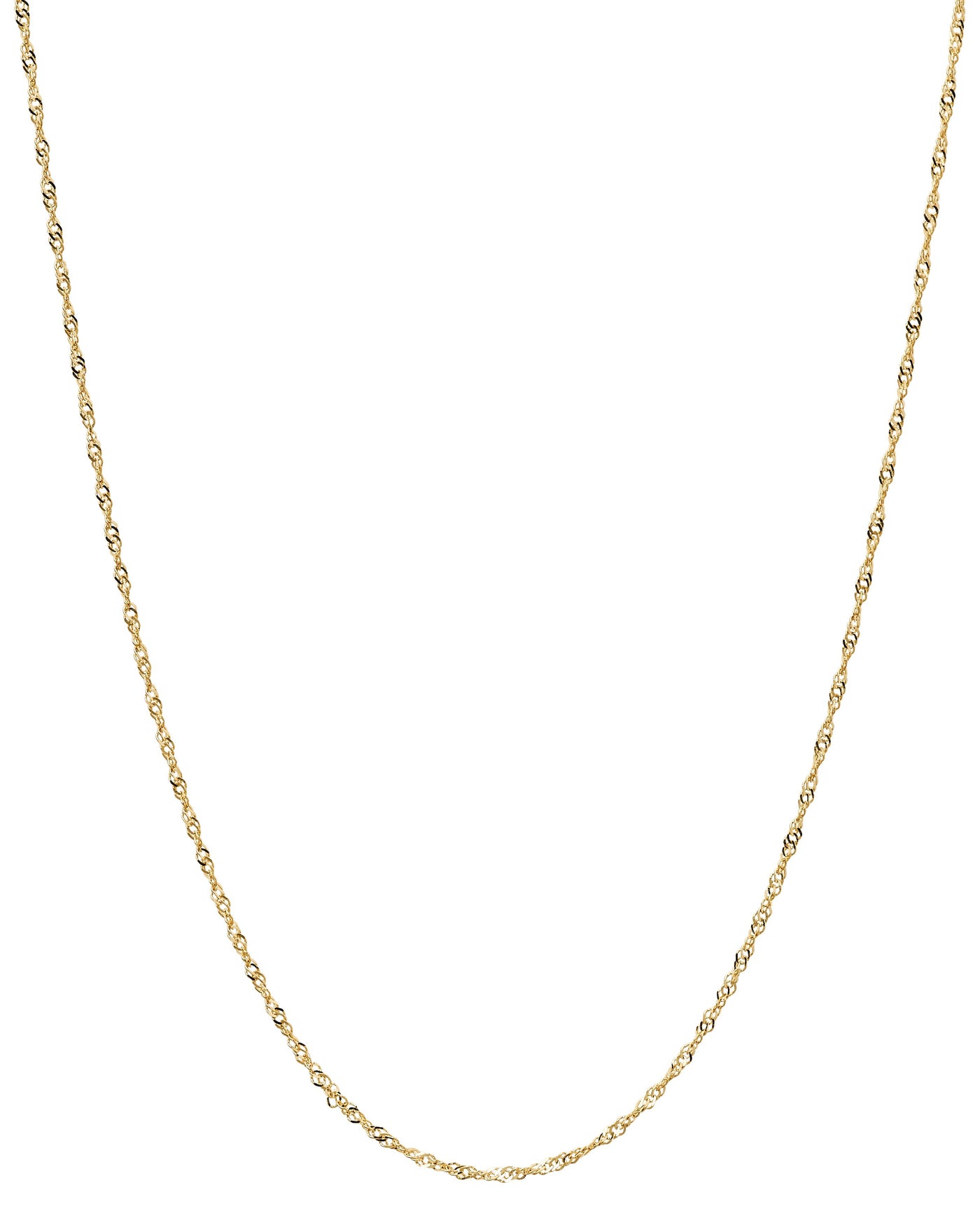14k Yellow Gold Singapore Chain