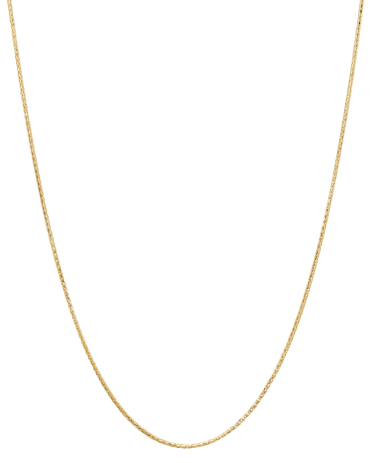 14k Yellow Gold Spiga Wheat  Chain