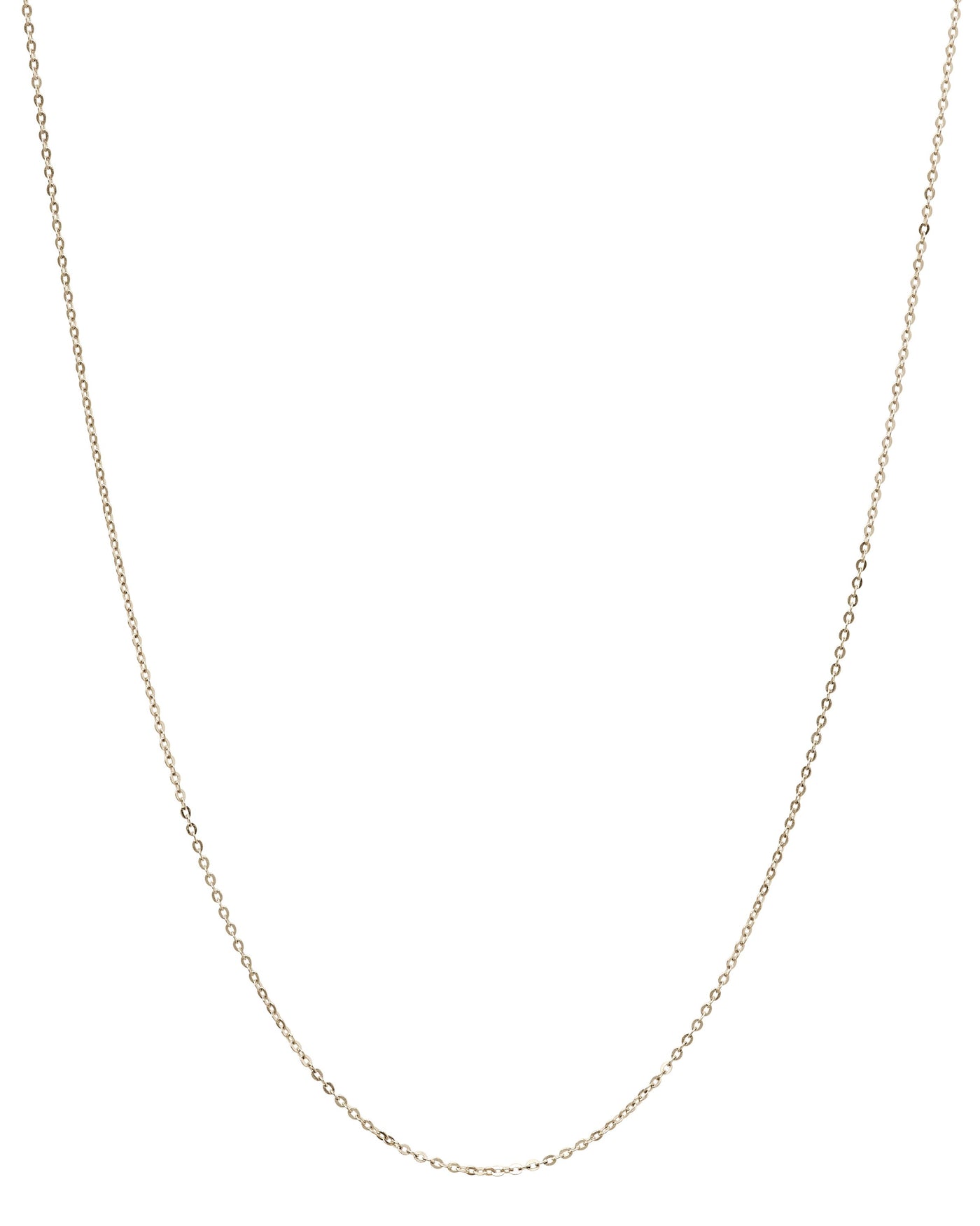 14k White Gold Rolo Chain