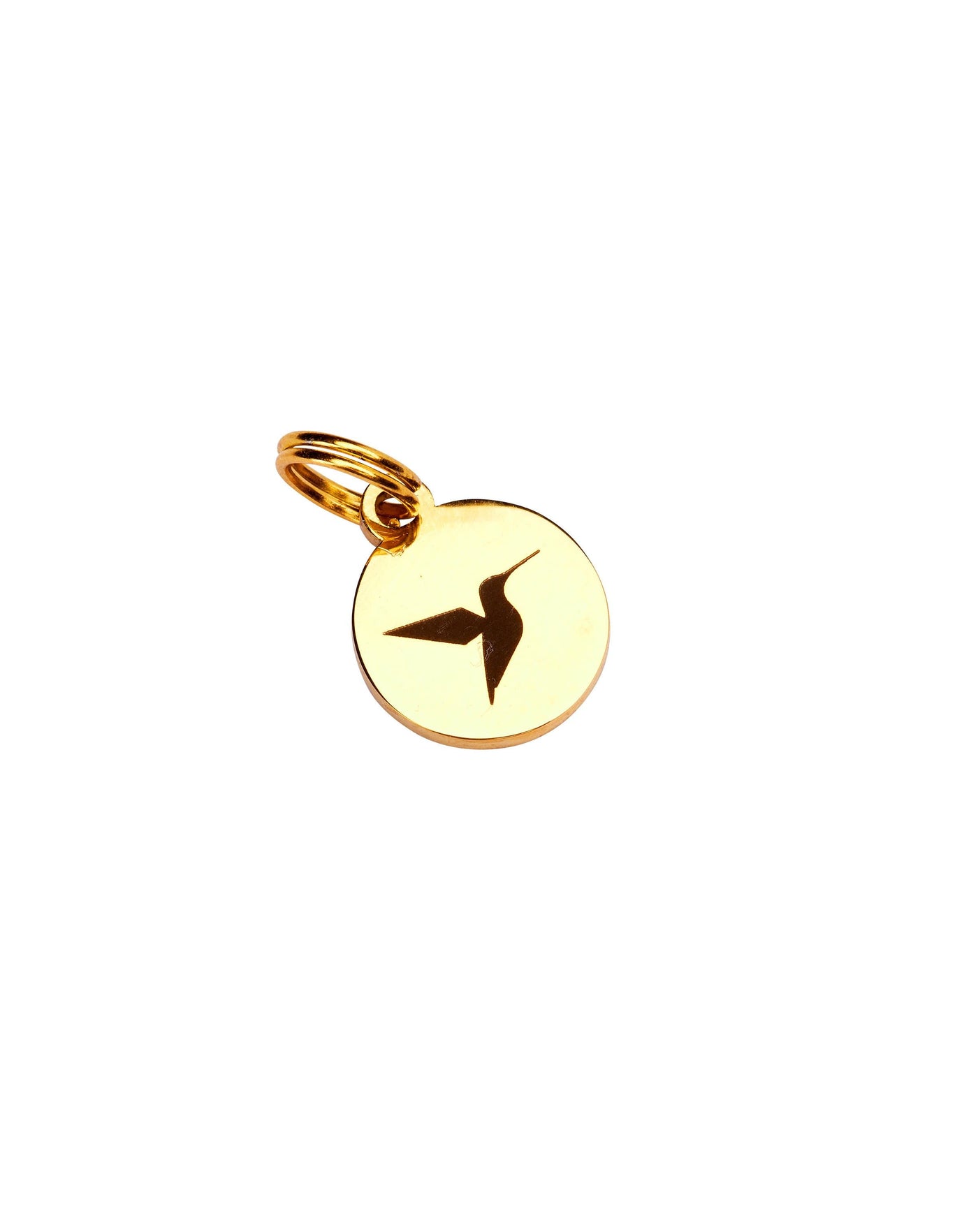 Gold Hummingbird Charm