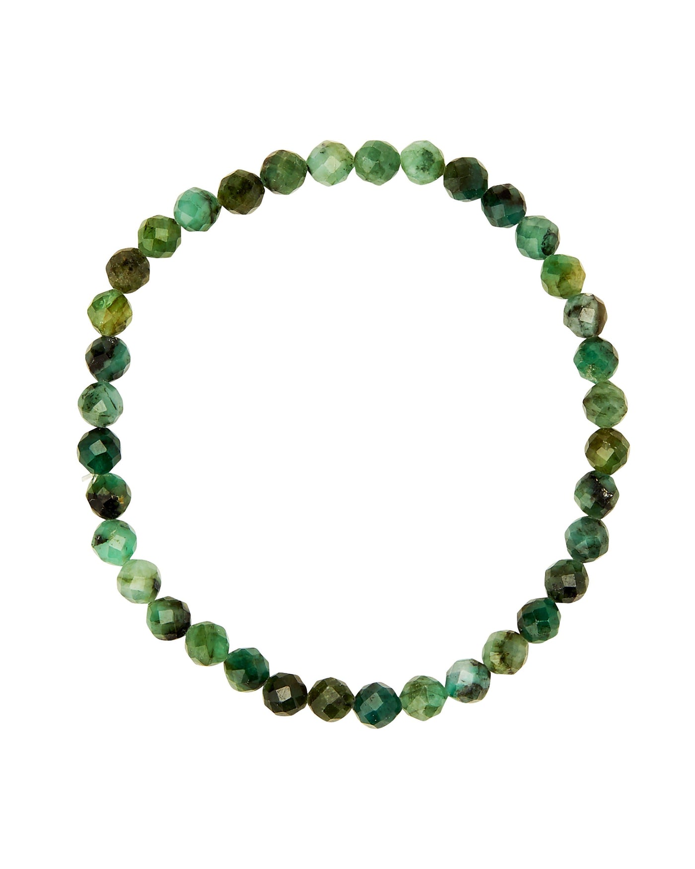 Emerald Faceted Bracelet