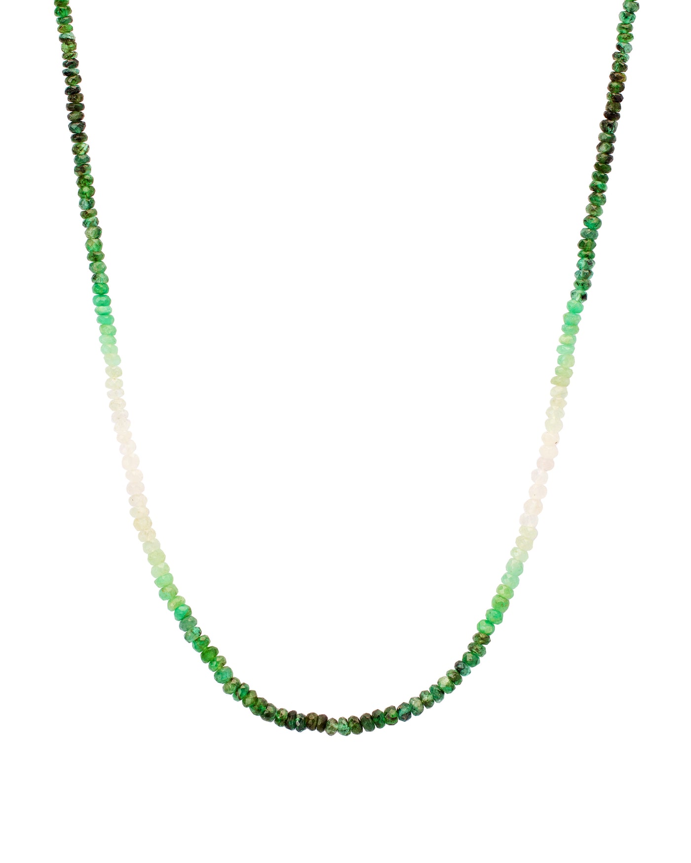 Faceted Emerald Necklace